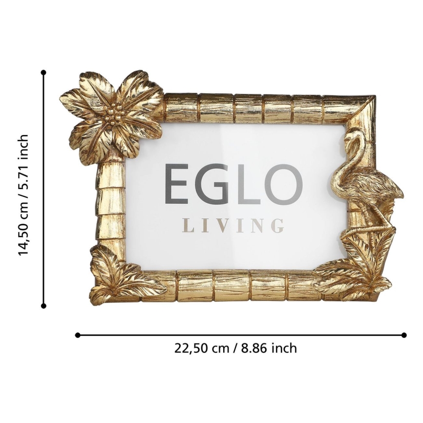 Eglo - Fotorámček 10x15 cm zlatá