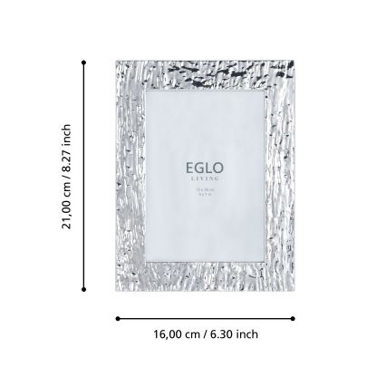 Eglo 423222 - Fotorámček BUGRINO 13x18 cm strieborný