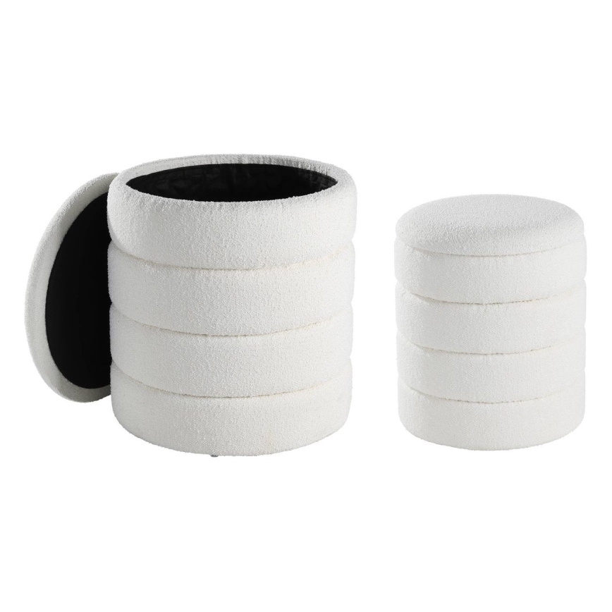 Eglo - SADA 2x Taburet pr. 33,5/40 cm biela