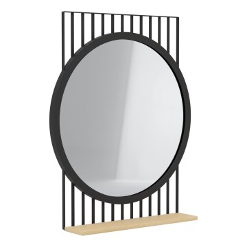 Eglo 425065 - Zrkadlo HUNWICK 45,4x57 cm čierna/lípa