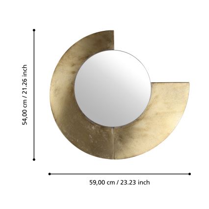 Eglo 425078 - Nástenné zrkadlo TOAMASINA 54x59 cm zlaté