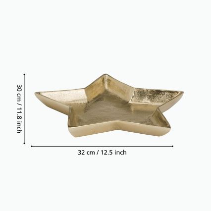 Eglo 427424 - Dekoratívny podnos AMBOLOSY 30x32 cm zlatý