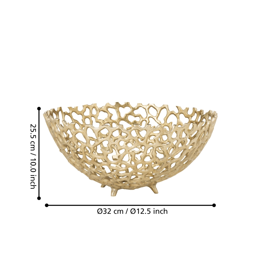 Eglo 427497 - Dekoratívna misa KIMITSU pr. 32 cm zlatá