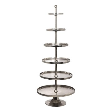Eglo 427652 - Servírovací stojan BABIRIK 206x79 cm strieborný