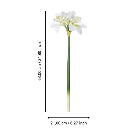 Eglo - Umelý kvet 63 cm biela