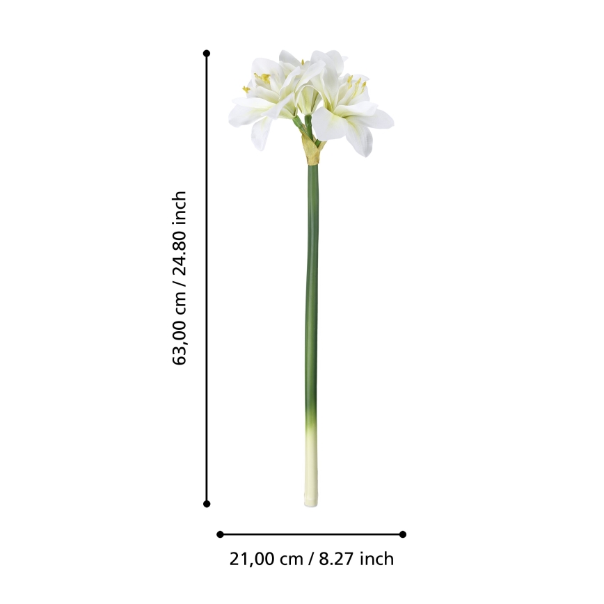 Eglo - Umelý kvet 63 cm biela