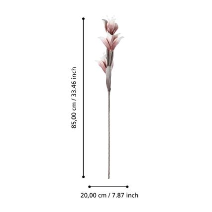 Eglo - Umelý kvet 85 cm červená