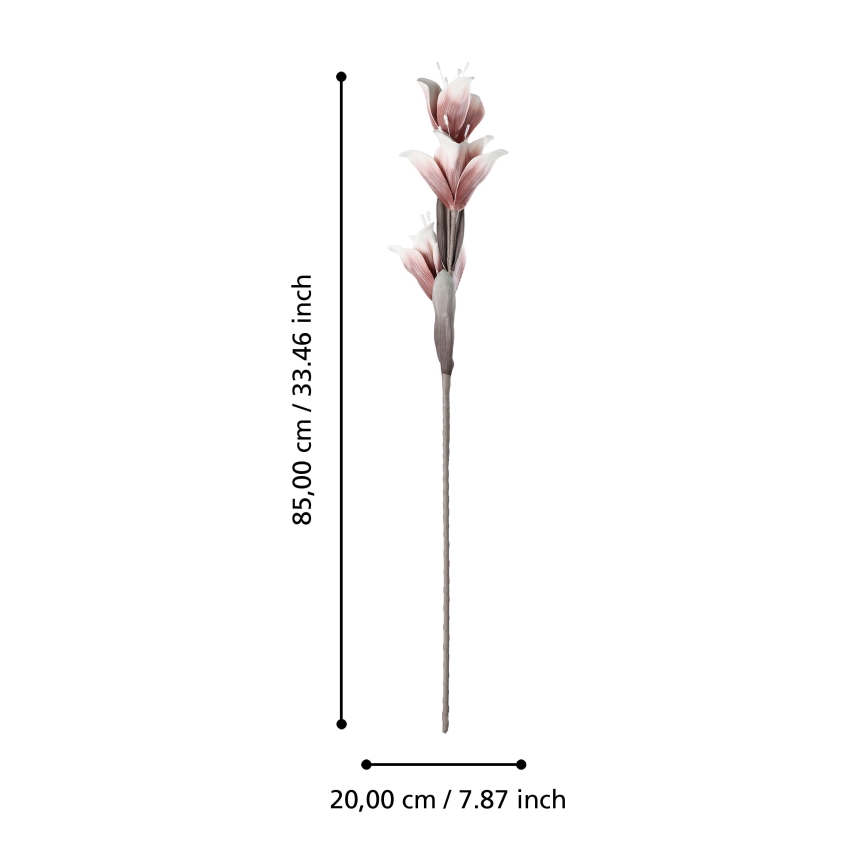 Eglo - Umelý kvet 85 cm červená