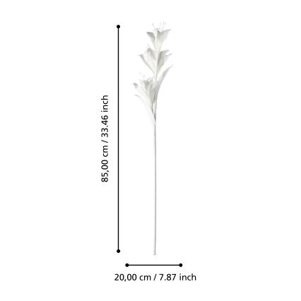 Eglo - Umelý kvet 85 cm biela