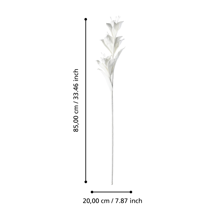Eglo - Umelý kvet 85 cm biela