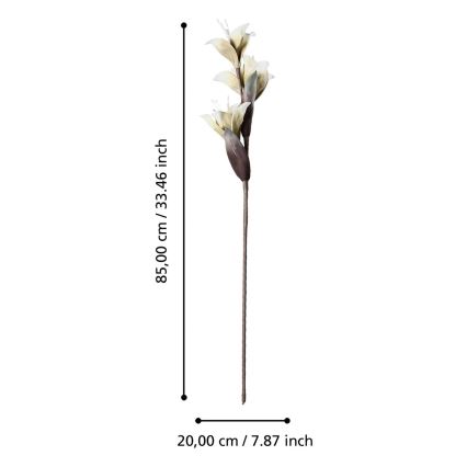 Eglo - Umelý kvet 85 cm biela
