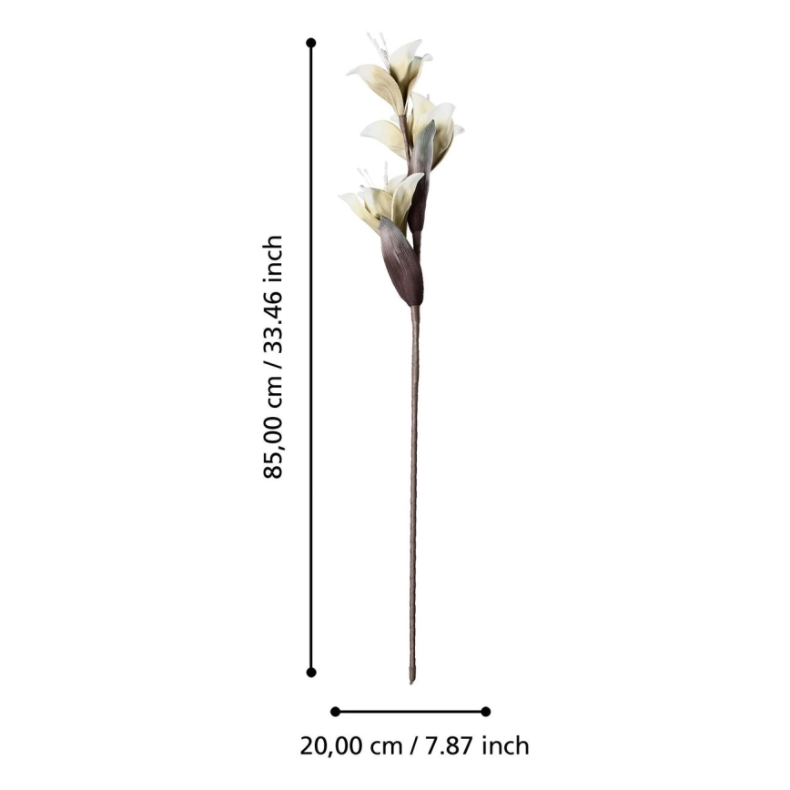 Eglo - Umelý kvet 85 cm biela