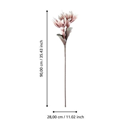 Eglo - Umelý kvet 90 cm ružová