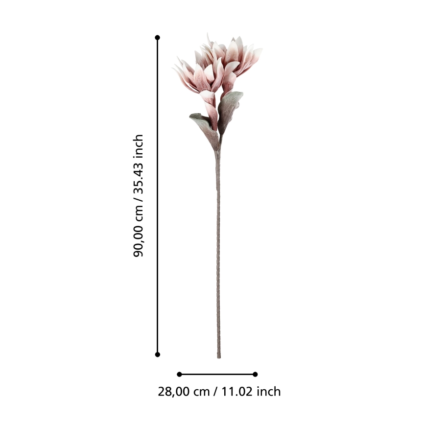 Eglo - Umelý kvet 90 cm ružová