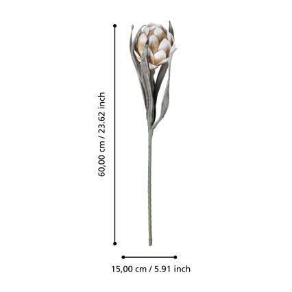 Eglo - Umelý kvet 60 cm béžová