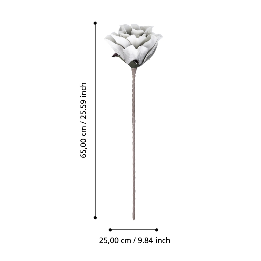 Eglo - Umelý kvet 65 cm biela