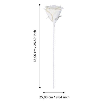 Eglo - Umelý kvet 65 cm biela