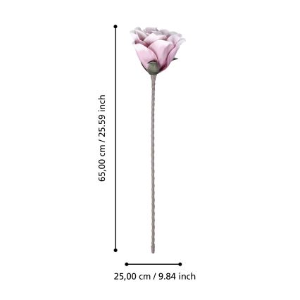 Eglo - Umelý kvet 65 cm ružová