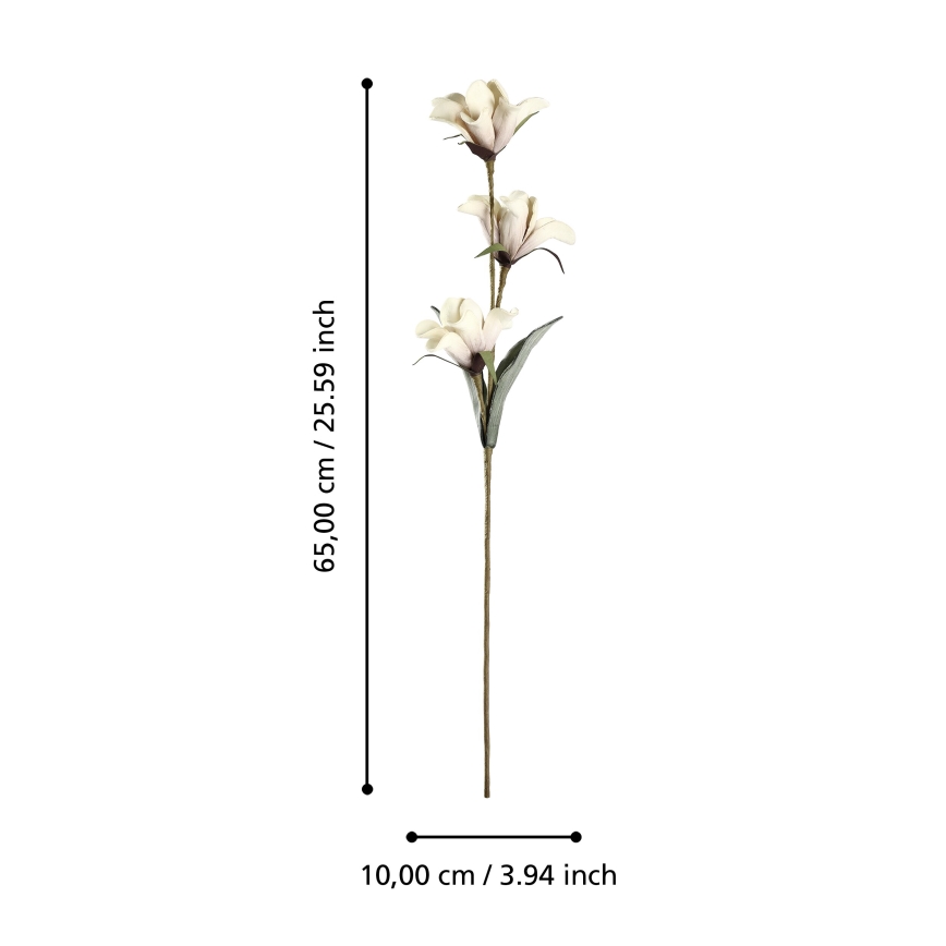 Eglo - Umelý kvet 65 cm béžová