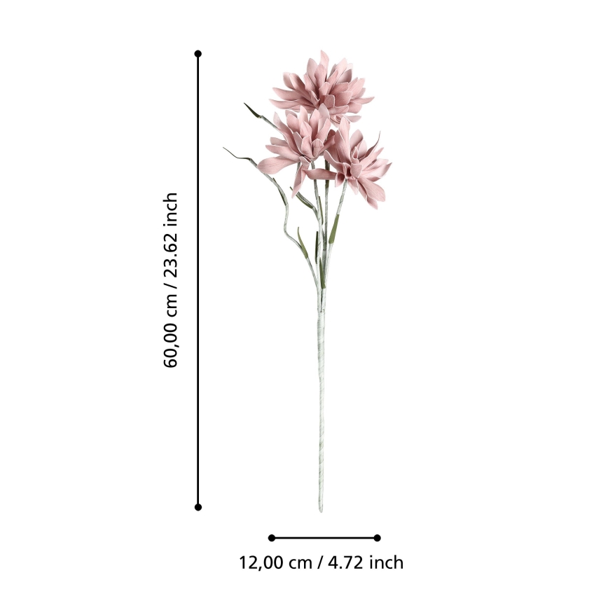 Eglo - Umelý kvet 60 cm ružová