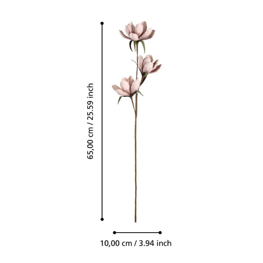 Eglo - Umelý kvet 65 cm ružová