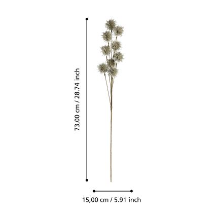 Eglo - Umelý kvet 73 cm zlatá