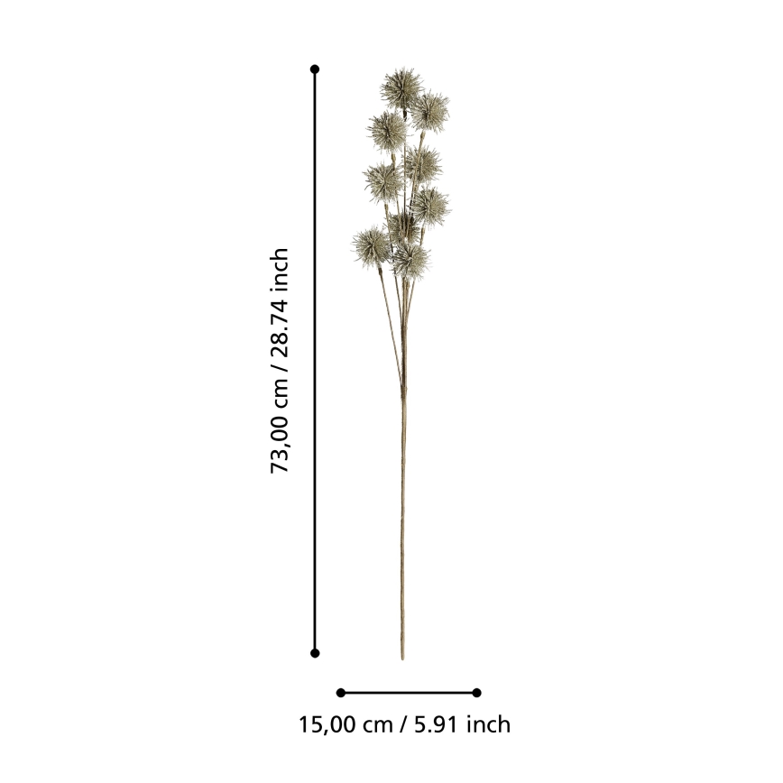 Eglo - Umelý kvet 73 cm zlatá