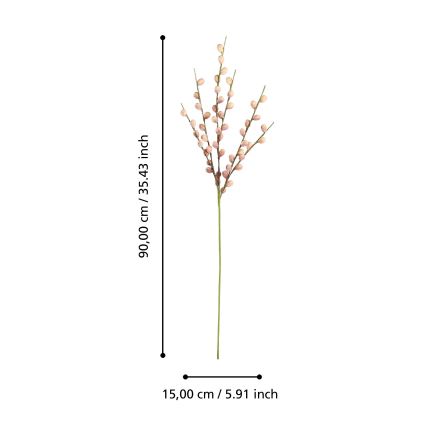 Eglo - Umelý kvet 90 cm ružová