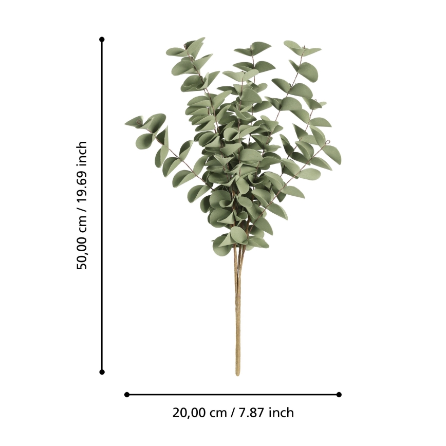 Eglo - Umelý kvet 50 cm zelená