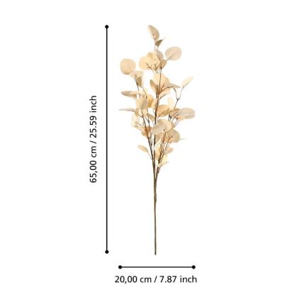 Eglo - Umelý kvet 65 cm zlatá