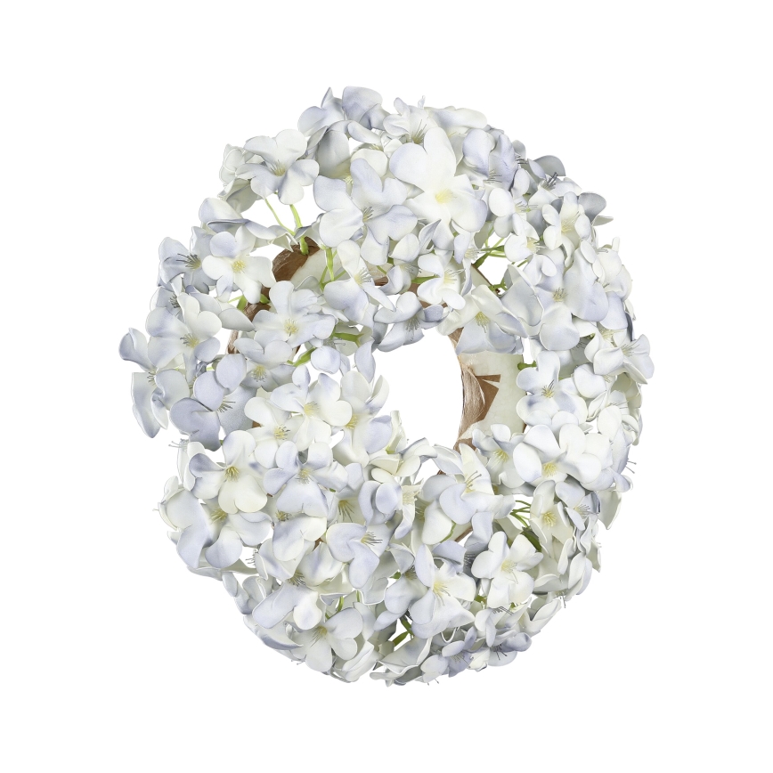 Eglo - Umelý kvetinový veniec pr. 35 cm modrá