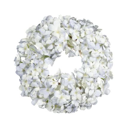 Eglo - Umelý kvetinový veniec pr. 35 cm modrá