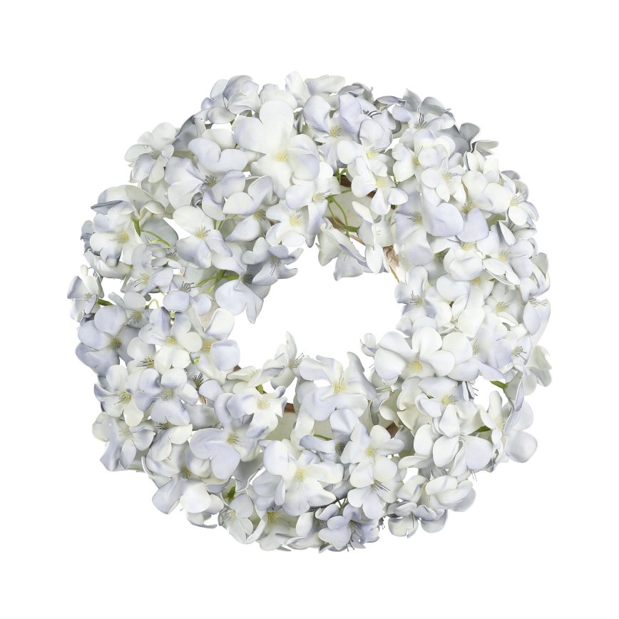 Eglo - Umelý kvetinový veniec pr. 35 cm modrá