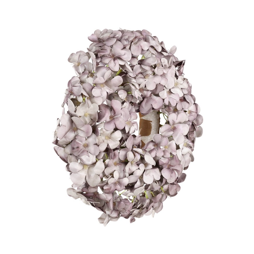 Eglo - Umelý kvetinový veniec pr. 35 cm fialová