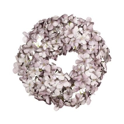 Eglo - Umelý kvetinový veniec pr. 35 cm fialová