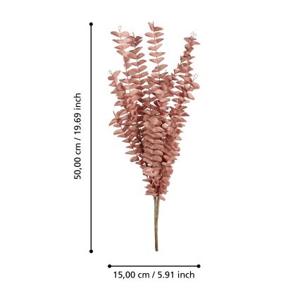 Eglo - Umelý kvet 50 cm červená