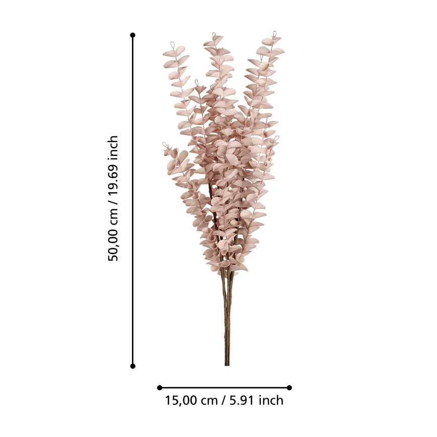 Eglo - Umelý kvet 50 cm ružová
