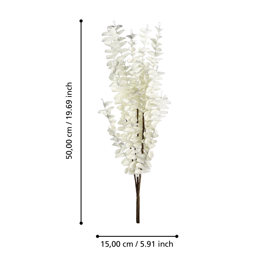 Eglo - Umelý kvet 50 cm biela