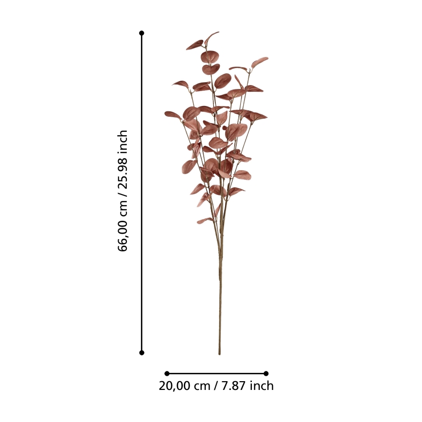 Eglo - Umelý kvet 66 cm červená