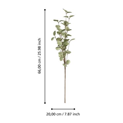 Eglo - Umelý kvet 66 cm zelená