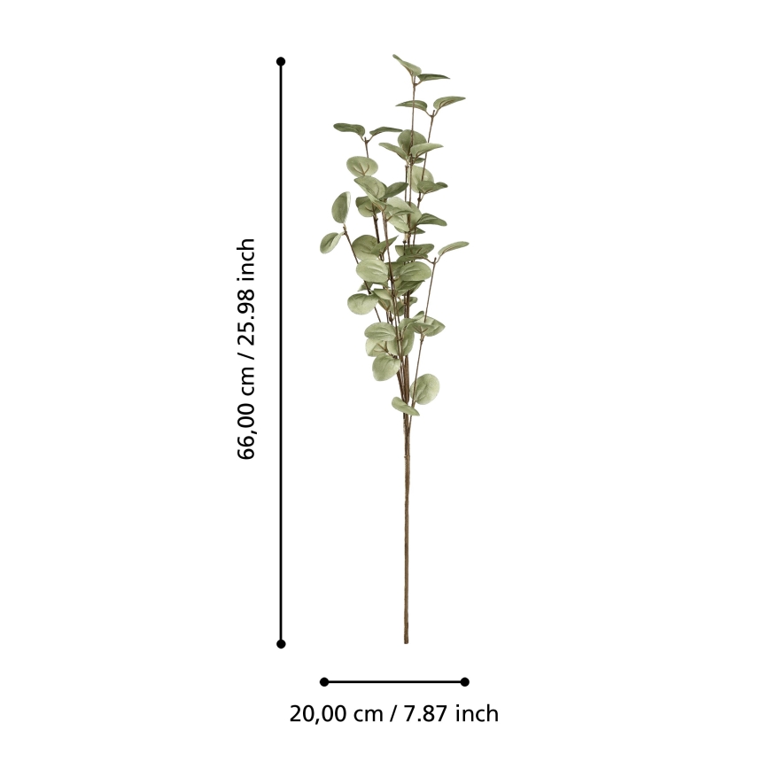 Eglo - Umelý kvet 66 cm zelená