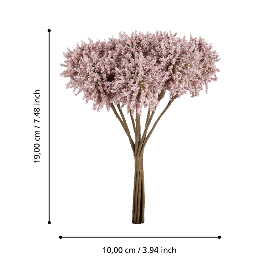 Eglo - Umelý kvet 19 cm ružová