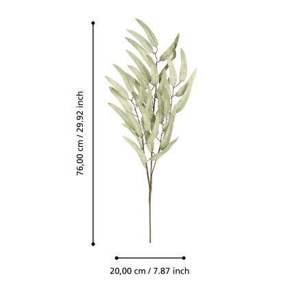 Eglo - Umelý kvet 76 cm zelená