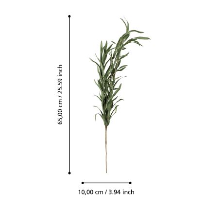 Eglo - Umelý kvet 90 cm zelená