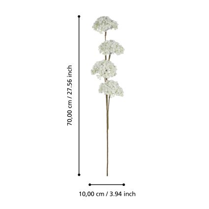 Eglo - Umelý kvet 70 cm biela