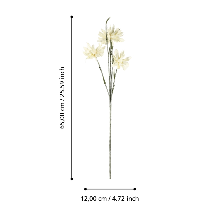Eglo - Umelý kvet 65 cm žltá