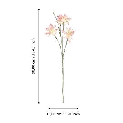 Eglo - Umelý kvet 90 cm ružová