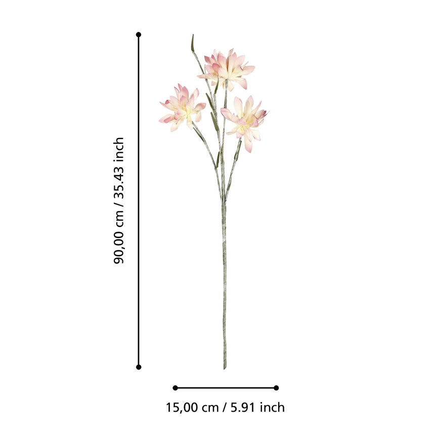 Eglo - Umelý kvet 90 cm ružová