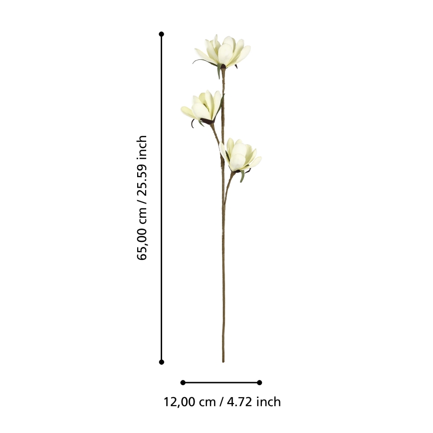 Eglo - Umelý kvet 65 cm žltá