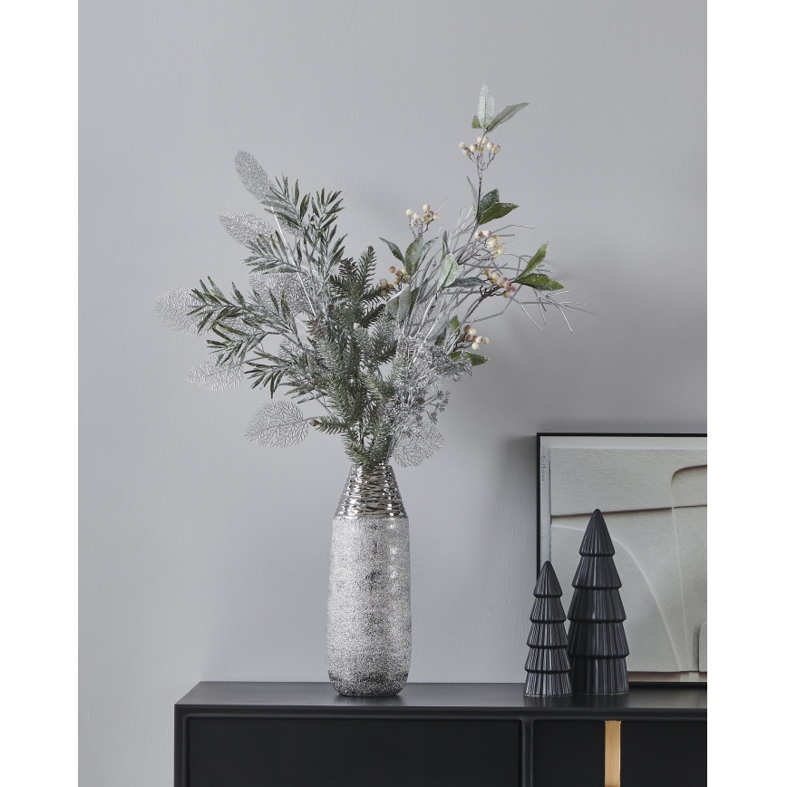 Eglo - Umelý kvet 53 cm strieborná